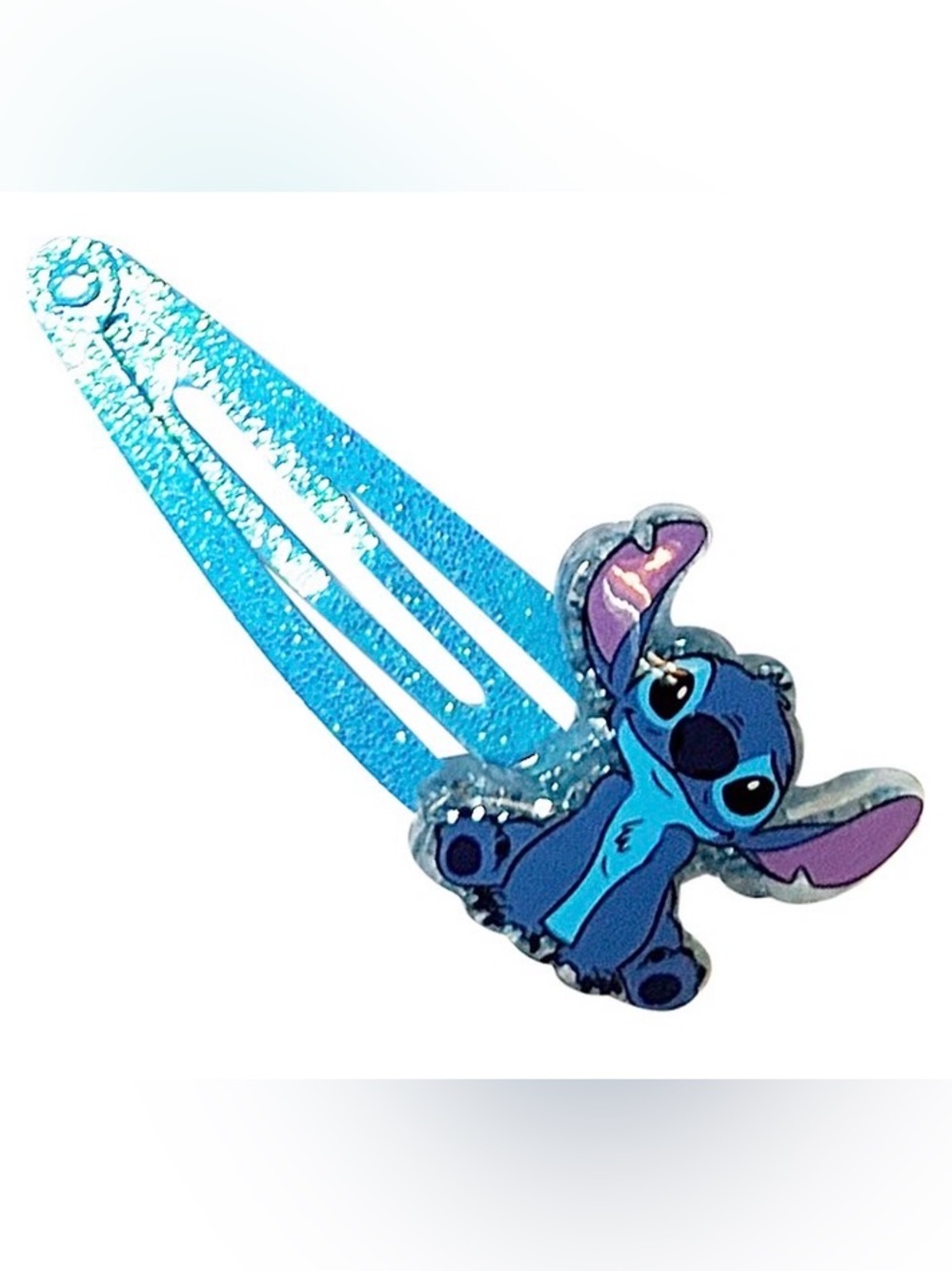 Disney Stitch 8pc Flower Snap Hair Clips - Blue, Teal, Pink, Purple - Picture 4 of 10